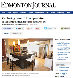 Manola Borrajo en el Edmonton Journal